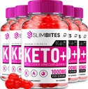 Slim Bites ACV Gummies Supplement - Slimbites Keto + ACV Gummies Apple Cider Vinagar 1000MG, Slim Bites Keto Gummies Anmeldelser, Vitamin B12 (5 Pack - 300 Gummies)