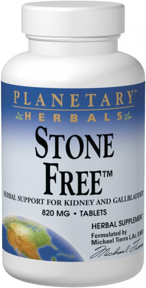 Planetariske Herbals Stone Free 820mg Supplement Herbal Support - 270 Tabletter