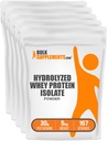 Bulkadditions.com Hydrolyzed Whey Protein Isolate Powder - Clear Whey Isolate Protein - Unflavored & Gluten Free, 30g per Serving, 1kg (Pack of 5) (11 lbs)