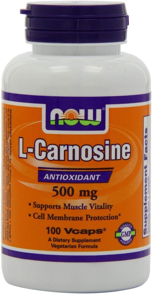 Now Foods, L- Carnosine 500mg 100 VegiCaps (pakke med 2)