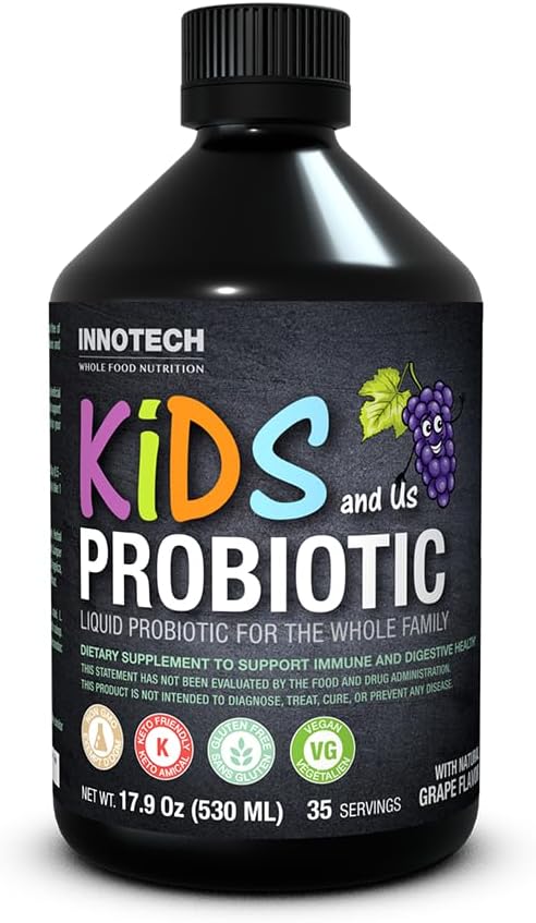 INNOTECH Nutrition: Børn og os Flydende Probiotisk, Grape Flavour - 530 ml