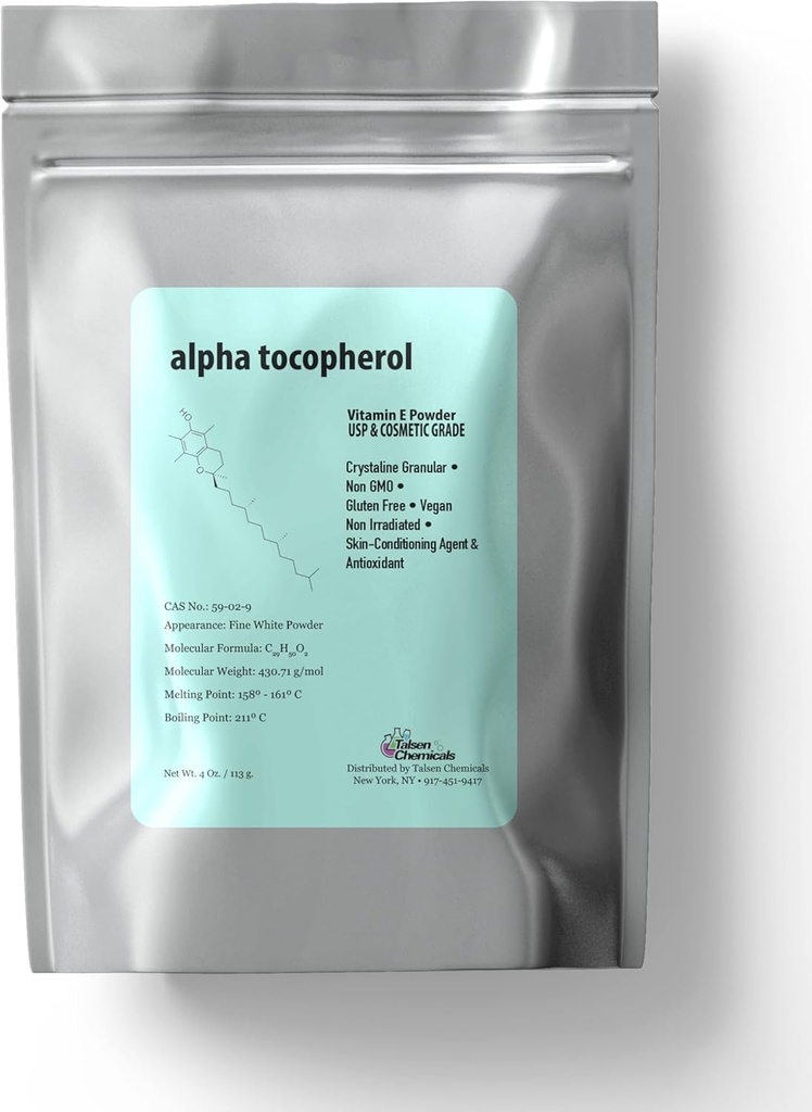 Alpha tocopherylacetat E - vitamin E - pulver til hudpleje