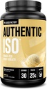 Jacked Factory Authority ISO Whey Protein Isolate Powder - Lav Carb, Non- GMO Muscle Building Protein w / No Fillers, Post Workout Inddrivelse - 30 Servere, Vanilla