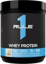 Rule 1 Whey Protein – 24g Fast-Acting Protein from All-Whey Sources with Naturally Occurring EAAs & BCAAs for Workout Recovery or Anytime Use (1 Pound*, Vanilla Ice Cream)
