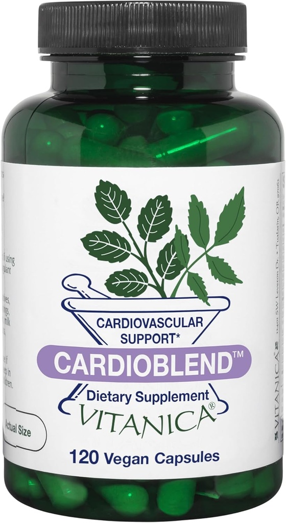 Vitanica KardioBlend, Kardiovaskulær Support, Vegan, 120 Kapsler