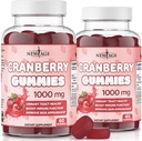 NY AGE Cranberry Gummies Urinary Tract Health Gummies 1000mg - Understøtter Bstige, Nyre, UTI - Vegetarisk (Cranberry 120 Greve)