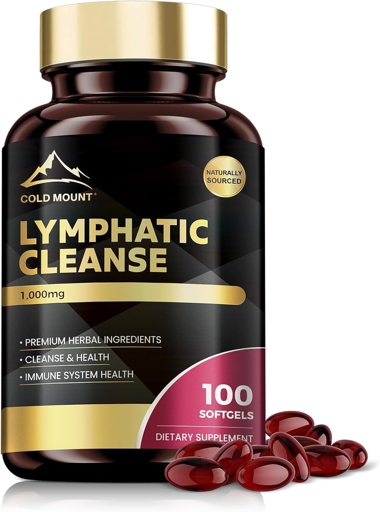 Cold Mount Lymporial Drainage Supplement - Support immunforsvar, rense & sundhed, 100 kapsler