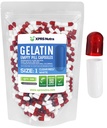 XPRS Nutra Størrelse 1 Tomme kapsler - 500 Tomme Gelatine kapsler - Pille gør det - Pure Bovin Pill Gel Caps til Do- It- Yourself Kosttilskud (Clear Red / White)