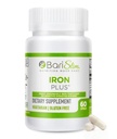 BariSlim Iron Plus kapsler - Formuleret for patienter efter vægttab Kirurgi herunder Gastric bypass & Gastric Ærme - Easy fordøjelse & Omfattende helbredskapsel 124; 2 Måned Supply (60 Servere)