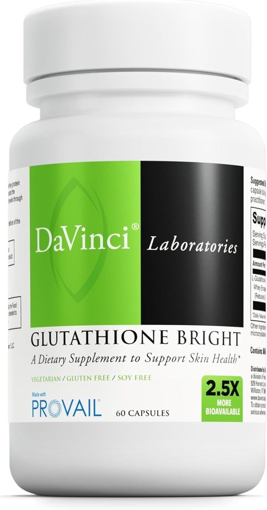 DAVINCI Labs - Glutathione Bright - 60 kapsler