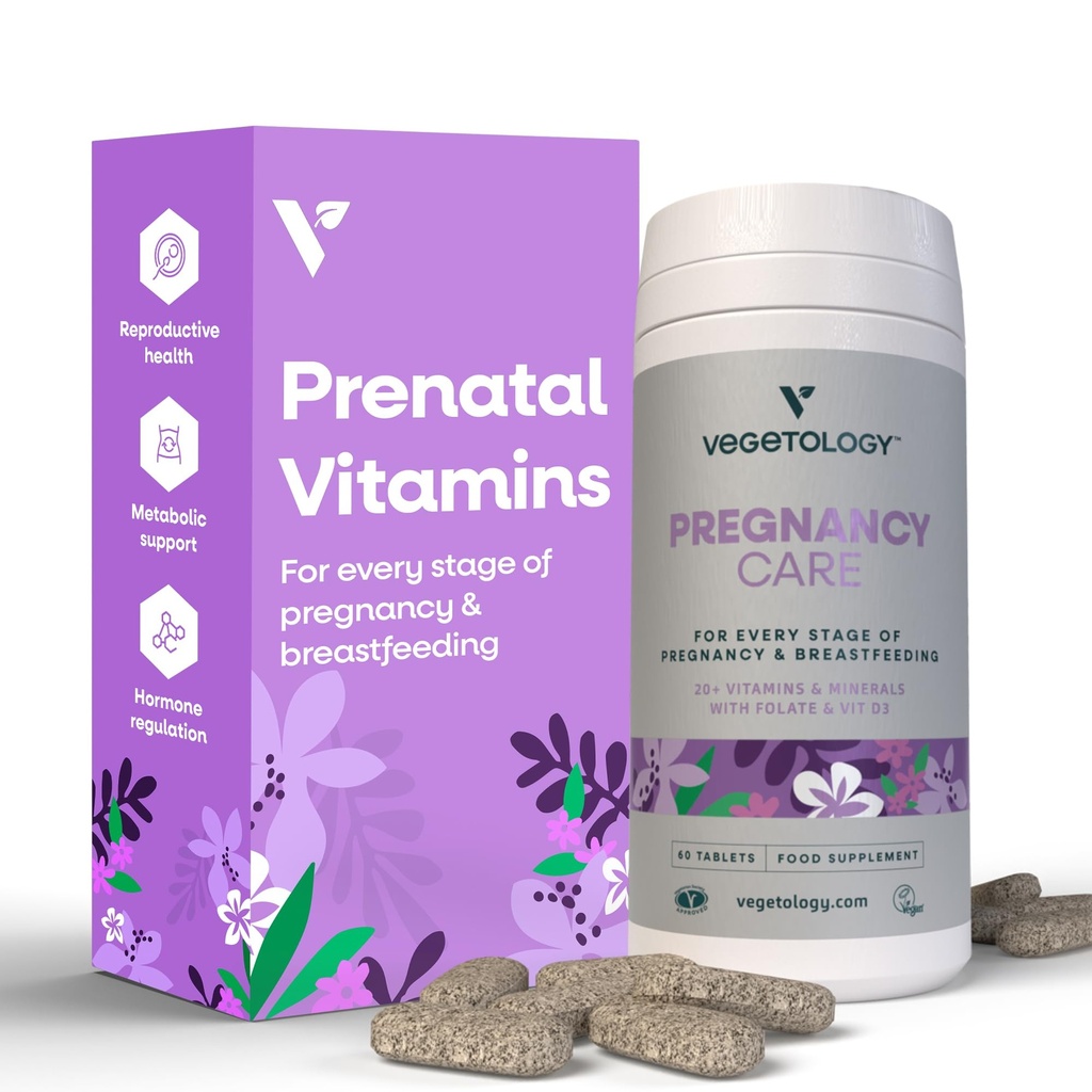 Graviditet Vitaminer for kvinder - Prenatal Vitamin & Postnatale Vitaminer for ammende mødre w / 20 + Vitaminer, Folate & Mere - Vegan Prenatale Vitaminer for hver fase af graviditeten (60 Ct)