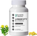 Quercitin, Rhodiola Rosea, Luteolin og Rutin Longevity Blend # 4 Anti- Aging Supplement for cellular Defense med Immunitet og energistøtte, Antioxidanter