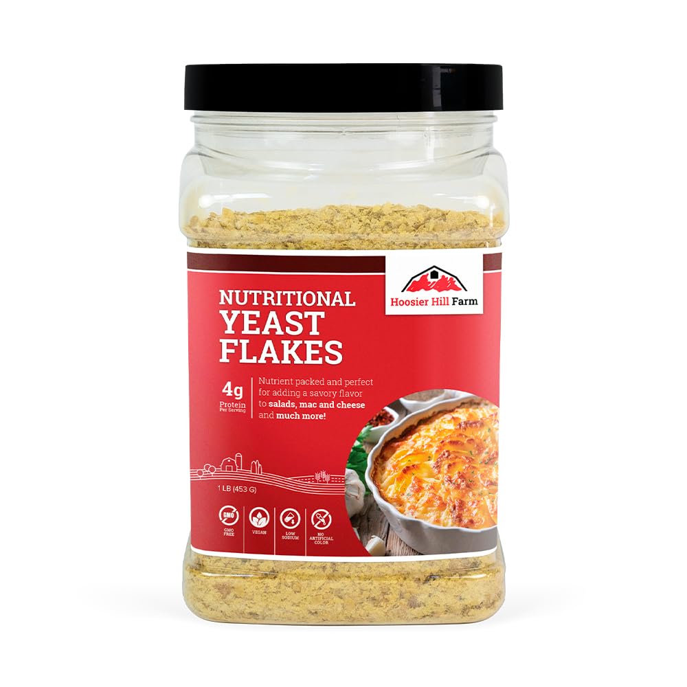 Hoosier Hill Farm Nutritional Gær Flakes, 1LB (pakke med 1)