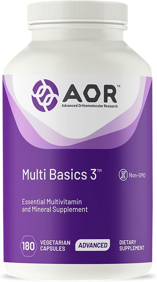 AOR, Multi Basics 3, Essential Multivitamin, Fully Balanced, Multi- Mineral Dietary Supplement (USA Label)