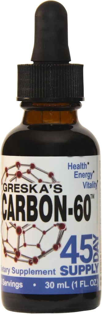 Greska 's Carbon- 60 ™ 45-Day Supply, Food- Grade, All- Natural, Organic Ingredients