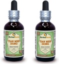 Tian Men Dong, Asparges (Asparges Cochinchinensis) Glycerit, Tørret Root Powder Alkohol- Free Liquid Extract (Brand Name: HerbalTerra, Stolt Made in USA) 2x2 fl.oz (2x60 ml)