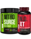Jacked Factory Nitrovolume Pre- Workout i Black Cherry & N.O. XT nitrogenoxid Booster for mænd og kvinder