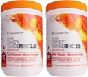 Youngevity Beyond Tangy Tangerine 2.0 Citrus Peach Ultimate Multi- Vitamin & Mineral Complex - Made with Natural & Whole Foods against 124; 8.000 ORAC against 124; 2 Canister
