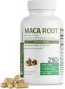 Bronson Maca Root Lepidium Meyenii Non- GMO, 250 vegetariske kapsler
