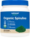 Nutricost Organic Spirulina Powder 454 Bedste, 1LB - Pure, Certified Organic Spirulina