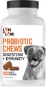 Hundeprobiotiske tykkelser (90 Greve) - Hundeprobiotika til fordøjelsesbesvær & Gut Health - Puppy Pro Biotic Supplement for Kvalme, Opkastning & Diarré (90 Greve)