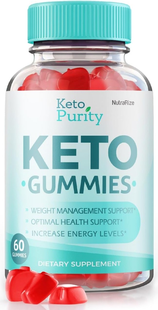 NutraRize Keto Renhed Gummies - for avancerede vægttab, maksimal styrke Kosttilskud, KetoRenhed Gomitas Anmeldelser (60 Gummies)