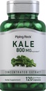 Piping Rock Kale Extract Capsules 800mg | 120 Count | Kale Supplement | Gluten Free, Non-GMO
