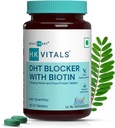 QURA DHT Blocker med biotin, stikkende nælde og SOYA protein, hjælper med at reducere hårfald, stimulere hårvækst, pakke med 60 tabletter