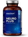 Neuro Plus Premium Nootropics, Cognitive Enhancement, Vitaminer til hukommelse og fokus, Mental Klarhed med Bacopa Extract, GABA, Huperzine A og DHA, 60 kapsler