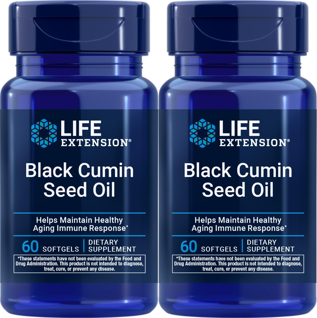 Life Extension Black Cumin Seed Oil, 60 softgel (pakke med 2)