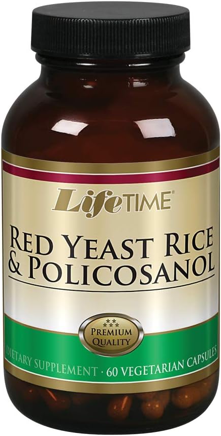 LIFETIME Red Gær Rice & Policosanol Veg, 60 Greve
