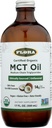Flora Health MCT Oil Organic Energy Boost, C8 Captain & C10 Capric Acid, Keto, Kosher, Non- GMO Verified, 100% fra Ethically and Sustainable Sourced Coconuts, 17 Fl Oz Liquid, Glass Bottle