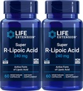 Life Extension Super R- Lipoic Acid 240 mg, 60 Vegetariske kapsler (pakning med 2)
