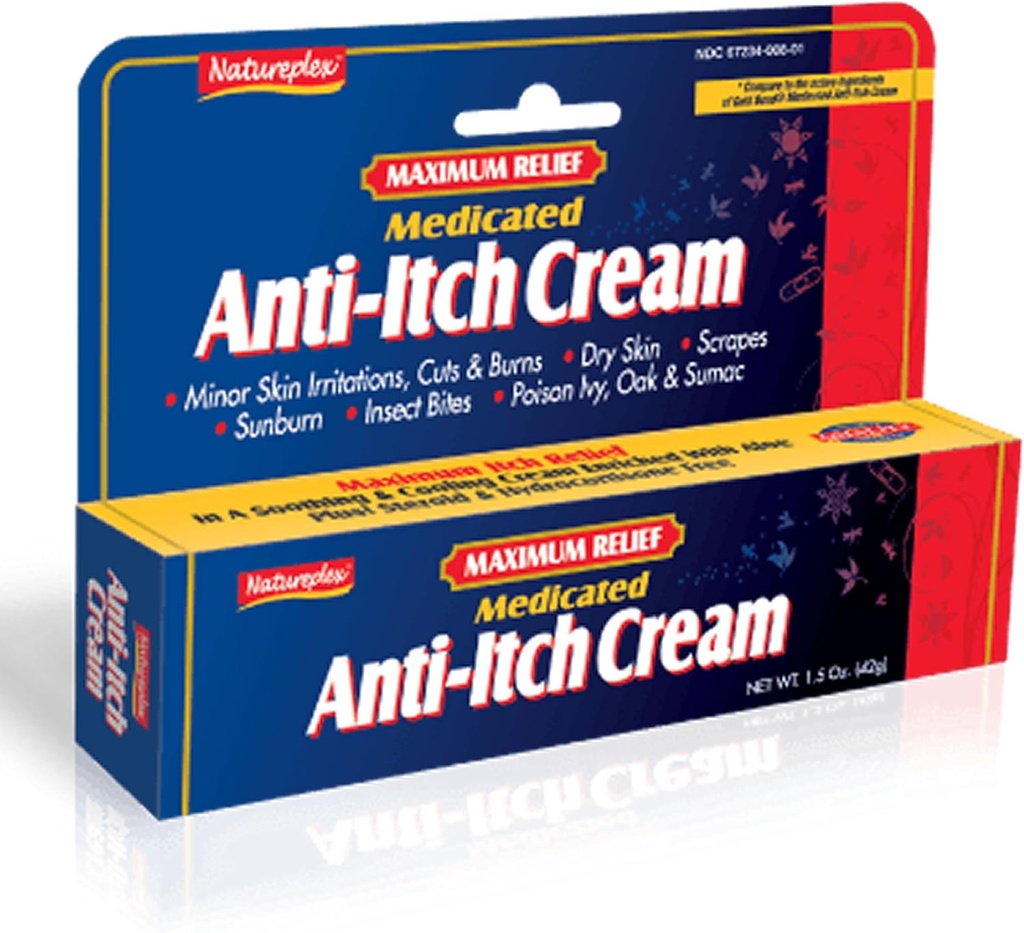 Maksimal lindring Medicin Anti- Itch Cream 3 Pack