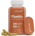 Fiskein 100 mg - fra Rhus Succedanea Stem Extract, 120 Vegetariske Kapsler, Senolytisk supplement til Aging & Longevity, 4-måned Supply, Organic, GMP Certified, Made in USA