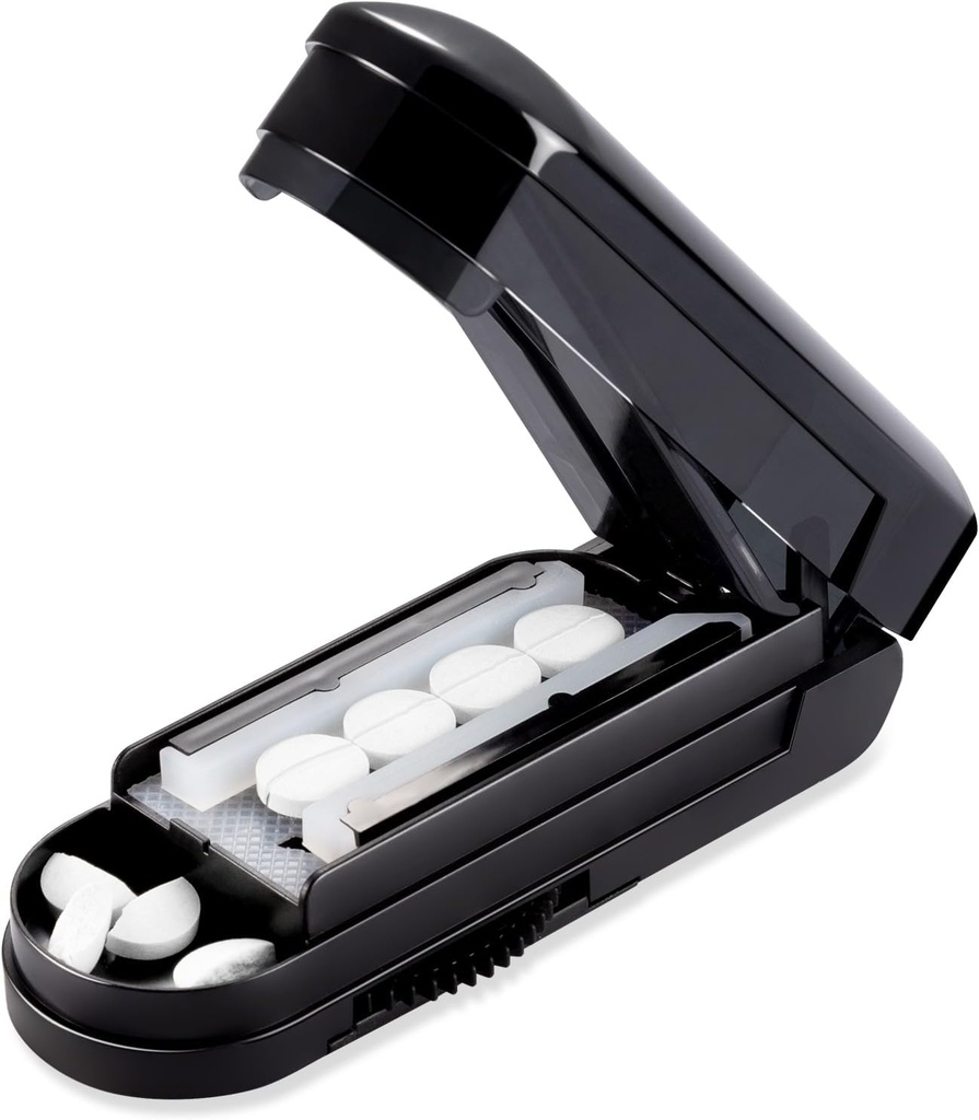 Bærbar Pill Cutter Splitter, Justerbar Cutter, til Vitamin, Kosttilskud og Medicin, BPA- Gratis, Let at bruge