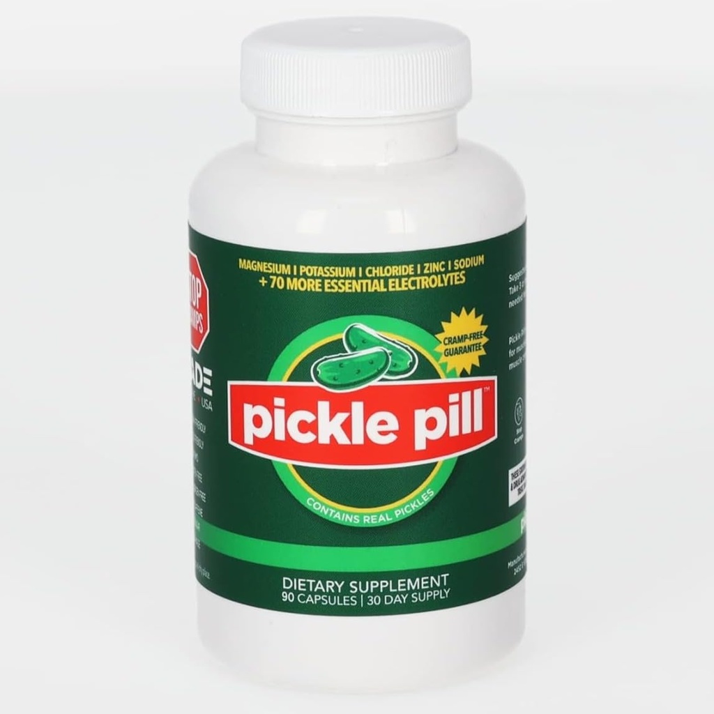 Cramp Defense, Rapid Muscle Recovery, Leg Cramps, Ingen Pickle Juice Smag Kapsler, Electrolyte Hydration Powder, Muskelrelaxer med Vitamin Magnesium, Kalium, D3- vitamin, 90 tabletter