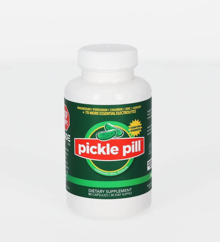Cramp Defense, Rapid Muscle Recovery, Leg Cramps, Ingen Pickle Juice Smag Kapsler, Electrolyte Hydration Powder, Muskelrelaxer med Vitamin Magnesium, Kalium, D3- vitamin, 90 tabletter