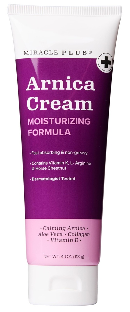 Miracle Plus Arnica Cream Bruse Relief Lotion For blå og opsvulmen på huden; Arnica Montana Extra Strength Vitamin K Cream