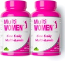 ALFA VITAMINS Multi Women Vitaminer Kosttilskud med essentielle vitaminer og mineraler til kvinder - Aminosyrer + antioxidanter - 100 tabletter (2 pakker)