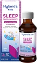 Hyland 's Kids Sleep Call & Immunity med Melatonin, Sugar- Free Sleep Aid Flydende med Magnesium, Vitamin D, Zink & Elderberry, fremmer Sleep & Understøtter immunsundhed, Age 2 +, Grape Flavor, 4 Fl. Oz.