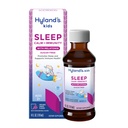Hyland 's Kids Sleep Call & Immunity med Melatonin, Sugar- Free Sleep Aid Flydende med Magnesium, Vitamin D, Zink & Elderberry, fremmer Sleep & Understøtter immunsundhed, Age 2 +, Grape Flavor, 4 Fl. Oz.