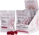 Speed Labs Koffein Energy Gummies Black Raspberry Natural, 25mg Koffein, Taurine, B- Vitamin per stykke, 32 stykker (8 pakker) Vegan, Gluten Free, 1g tilsat sukker