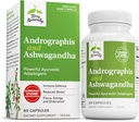 Terry naturligt Andrographis og Ashwagandha - Immunsystemet Support - Support Energy & Sund Stress Response - Energistøtte Supplement - 60 Kapsler (60 Servere)