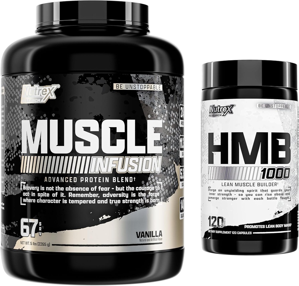 Nutrex Research Whey Protein Powder, Vanilla HMB 1000 MG