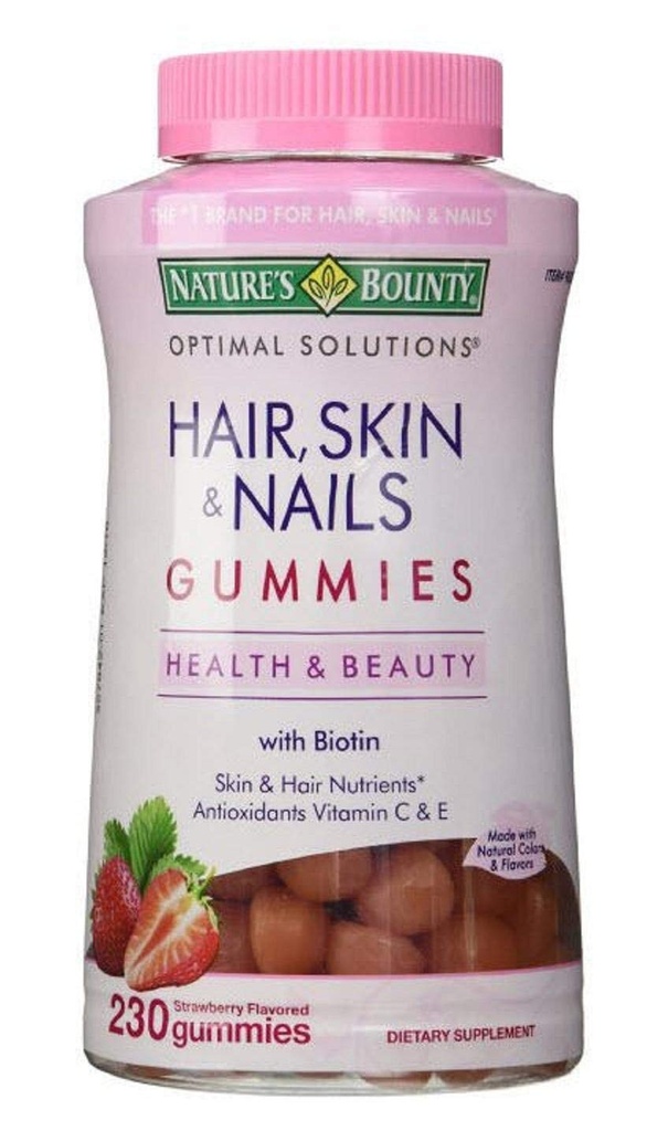 Nature 's Bounty Hår Skin and Nails, 230 Gummies, 230 Greve (pakke med 1)