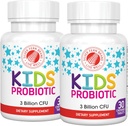 Sølv Fern Brand Kids Ultimate Probiotic - 2 flasker - 30 tyggetabletter hver - Sukker & Gluten Gratis - Børnenes Kosttilskud - DNA & Survivability Verified - fordøjelsesstøtte & immunforsvar