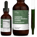 Earth Harmony Lymporous Drainage Drops, Lymph Detox - tillæg med Soursop, Cat 's Claw Bark, Astragalus, Wormwood, Lymph Node Detox, Lymporous Support Cleanse (2 Oz)