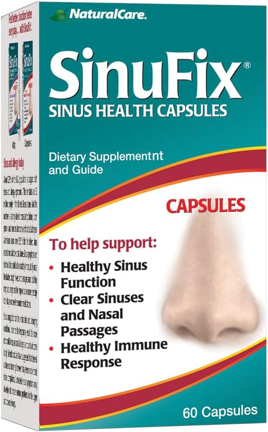NaturalCare SinuFix kapsler, fremmer sund Sinus funktion, 60 Greve