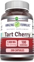 Amazing Formulas Tart Cherry Extract 700 Mg Extract (10: 1) Per Serving Kapsler Supplement 124; Ækvivalent med 7000 Mg Budd124; Non- GMO Budd124; Gluten Free Budd124; Lavet i USA (1 Pack Budd124; 200 Tæl)